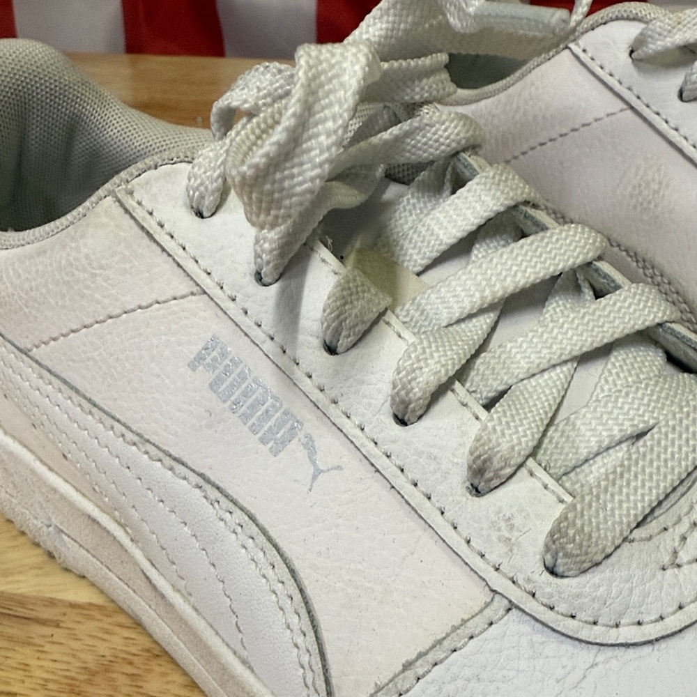 Puma White Leather Sneakers - Picture 2 of 6